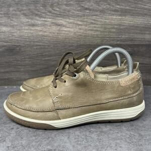 Ecco Chase Womens Sneakers Size 7 (37) Brown Leather Low Top Lace Up